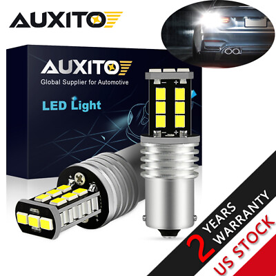 #ad AUXITO 2x 1156 P21W 7506 BA15S LED Backup Reverse Lights Bulbs Lamps 6000K White $10.99