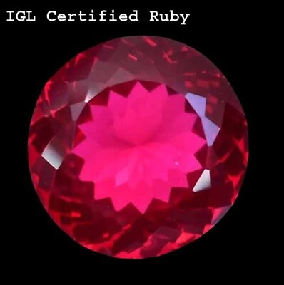#ad 40 Ct IGL Certified Burma Blood Red Ruby Loose Natural Oval Shape CERTIFIED Gems $70.00