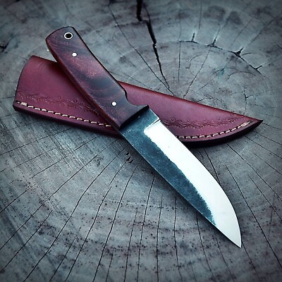 #ad M48 handmade Forged D2 tool steel fixed blade Hunter Skinner knife Bushcraft EDC $26.99