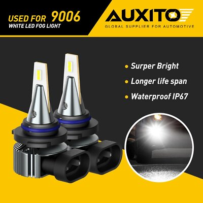 #ad 2x AUXITO 9006 HB4 CSP High Power LED FOG Light Bulb Kit 6000K Super Bright G $20.99