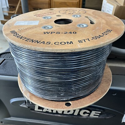 #ad WPS 240 DB 1000FT TIMES MICR FLEXIBLE LOW LOSS WATERTIGHT COAX CABLE 1000FT NEW $498.95