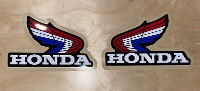 #ad #ad Honda Red White Blue Wing Logo Tank Window Sticker Decal 21mil weather proof $13.95