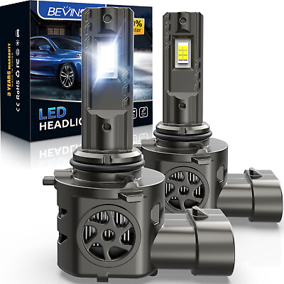 #ad Bevinsee 2X HB4 9006 LED Headlight Bulbs Conversion Kit 100W 20000LM White Light $34.99