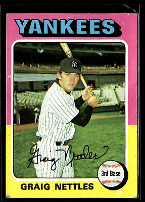 #ad 1975 Topps Graig Nettles #160 New York Yankees $2.99