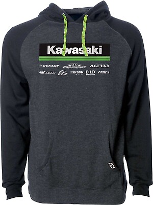 #ad Factory Effex Kawasaki Racewear Edition Hooded Pullover Mens $75.95