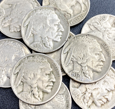 #ad 1 Buffalo Nickel Indian Head 5 Cent 1913 1938 Random Full Date US $0.99