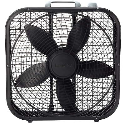 #ad Cool Colors 20quot; Weather Resistant Box Fan with 3 Speeds 22quot; Height Black New $25.50