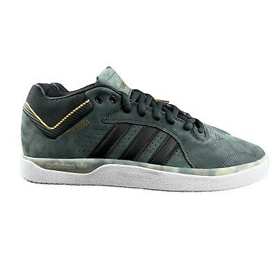Adidas Men#x27;s Tyshawn Carbon Black Gold White Skate Shoes GW4895 Sizes 8 13 $59.97