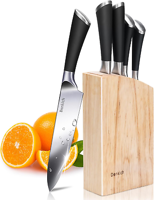 #ad quot;6 Piece Chef Knife Set amp; Wood Blockquot; $48.99
