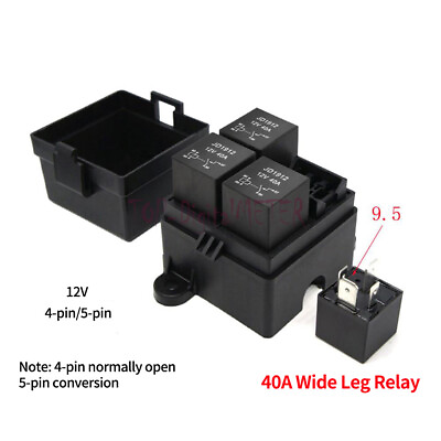 #ad DC12V Universal Car Truck Relay Free Combination 3 Way 4 5Pin Fuse Holder Relay. $15.86