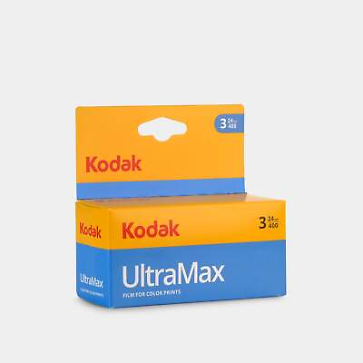 #ad Kodak UltraMax 400 Color 35mm Film 24 Exposures 3 Pack $29.00