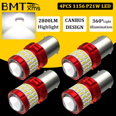 #ad 1156 7506 P21W LED Reverse Canbus Backup Light Bulbs White Error Free For BMW $17.99