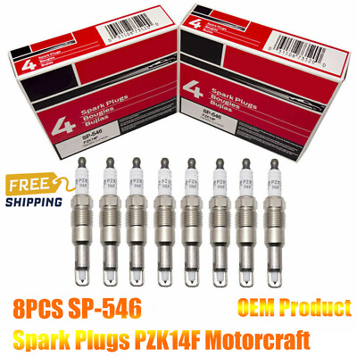 #ad Genuine 8PCS Spark Plugs SP 546 PZK14F For 04 08 Ford F150 F250 Motorcraft NEW $37.69
