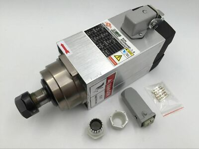 #ad 1.5KW Square Air Cooled Spindle Motor with ER20 collet For CNC Milling Wood 220V $311.88