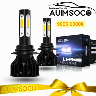 #ad 2x 9005 HB3 120W LED Headlight Kit High Low Beam Bulb Super Bright 6500K 4000LM $29.99