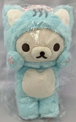 #ad San X Rilakkuma Stuffed toy Nekoneko no Yu Cat Animal Korilakkuma Plush Doll $55.93