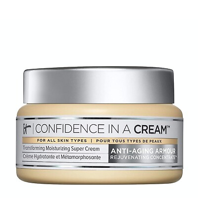 It Cosmetics Confidence In A Cream Moisturizing Super Cream 2 fl oz. RETAIL $49 $20.90