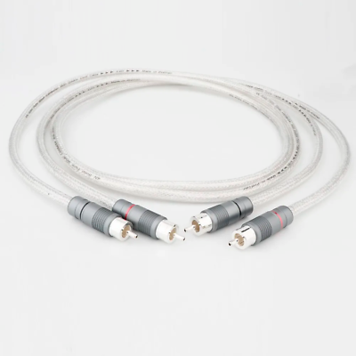 #ad Pair Hi End 4N 99.998% Pure Silver RCA Cable HiFi Audio Interconnect RCA Cable $286.70