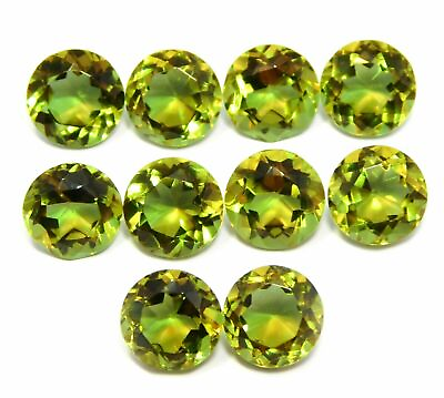 #ad Natural Color Changing Zultanite 10 MM Round Certified Gemstone 10 Pcs Lot $31.49