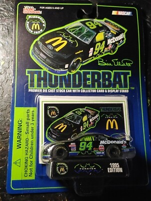 #ad 1995 Bill Elliott #94 McDonald#x27;s Batman Forever Thunderbat Ford Thunderbird 1 64 $25.88