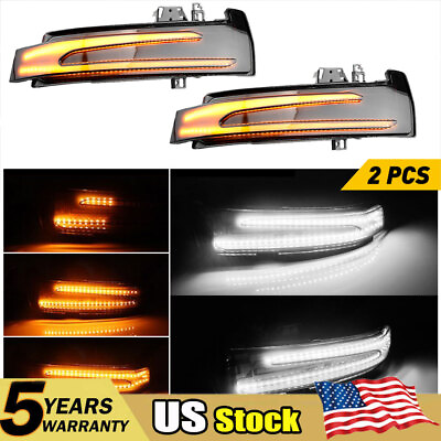 #ad 2x Turn Signal LED Light Side Mirror Indicator For Mercedes Benz W204 C204 W212 $25.64