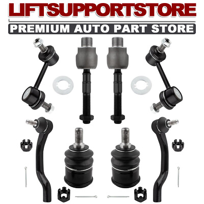 #ad 8PCS Lower Ball Joints Inner Outer Tierods Sway Bar Links For 08 12 Honda Accord $55.80