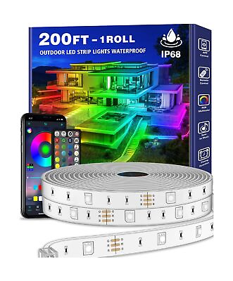 #ad 200ft Outdoor LED Strip Lights Waterproof 1 RollIP68 Outside Led Light Strip... $181.25