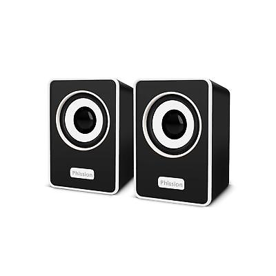 #ad Computer Speakers Phission Mini Speaker with Stereo Sound 6W USB Powered 3.5... $15.31