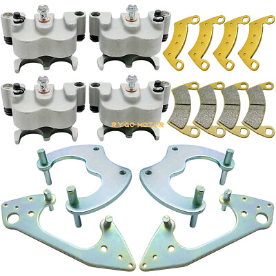 #ad #ad Front Rear Brake Calipers All 4 W Pads for Polaris RZR XP 1000 2015 2016 2022 $105.95