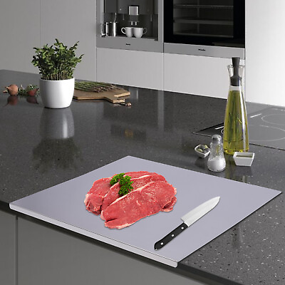 #ad 50cm x 50cm Cutting Board Stainless Steel Large Chopping Board for Home Kitchen $31.36