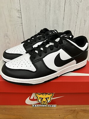 #ad Nike Dunk Low Retro White Black Panda WOMENS DD1503 101 MENS DD1391 100 $145.00