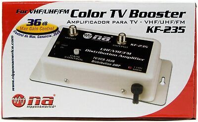 #ad Nippon America 36 DB Cable Antenna Signal Booster Amplifier VHF UHF FM HDTV $24.99