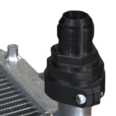 #ad Black Radiator Compression Fitting 20AN; NO WELDING REQUIRED; 1.25quot; Diameter $139.95