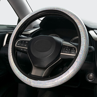 #ad 15quot; Car Steering Wheel Crystal Cover Diamond Sparkled Bling Fashion Protector. $9.09