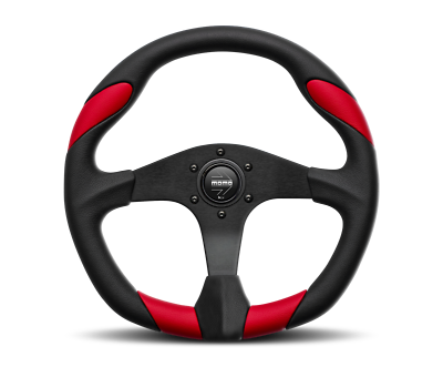 #ad Momo Quark Fits Steering Wheel 350 Mm Black Poly Black Spokes $194.95