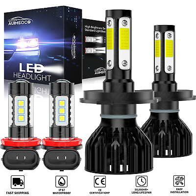 #ad 6000K LED High Low Beam Headlight Fog Light Bulbs for Honda CRV 2007 2014 CR V $35.99