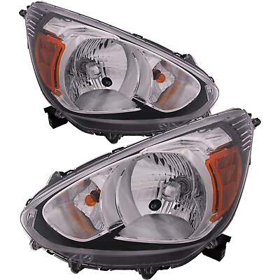 #ad CAPA Headlights Left amp; Right Pair For 14 20 Mitsubishi Mirage Hatchback $314.22