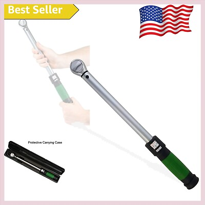 #ad Durable Alloy Steel Torque Wrench 3 8 Inch Drive 20 100 ft. lb. Ergonomic Design $125.99