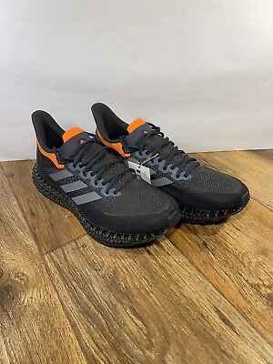 Adidas 4DFWD Black Orange Carbon 4D Running Shoes GZ6943 Men#x27;s Size 9.5 New $99.00
