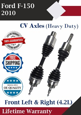 #ad Front Left amp; Right CV Axle For 2010 Ford F 150 4.2L Heavy Duty Lifetime Warranty $265.59