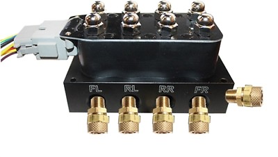 #ad V Accurate air VU4 Solenoid Valve Manifold w 1 4quot; FITs Control Wiring Harness $228.78