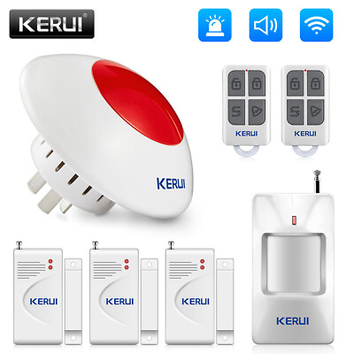 #ad KERUI Wireless Alarm System Flash Strobe Alert Siren Horn Home Burglar Security $25.99