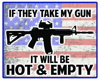 #ad #ad ANTI GUN CONTROL STICKER DECAL NRA 2ND AMENDMENT RIGHT 5x4 inch $3.50