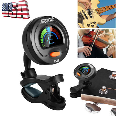 #ad Electric Digital Guitar Tuner LCD Clip on Chromatic Acoustic Bass Ukulele Violin $6.99