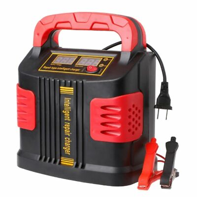 12 24V Portable Car Battery Charger Booster Smart Digital Emergency Repair Tool $69.99