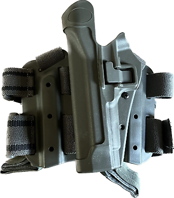 #ad BLACKHAWK Serpa Lvl. 2 Green Tactical Leg Holster NEW Beretta 92 96 Left Hand $37.95