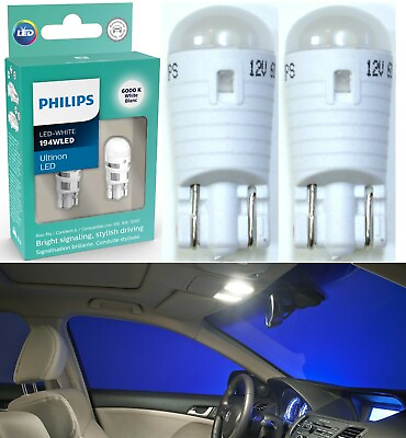 #ad Philips Ultinon LED Light 194 White 6000K Two Bulbs Step Door Replace Stock Fit $17.10
