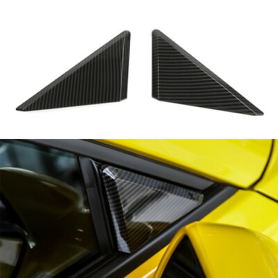 #ad A Pillar Window Front Triangle Cover Trim For Chevrolet Camaro 17 Carbon Fiber $19.99