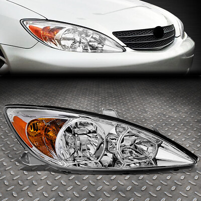 #ad FOR 02 04 TOYOTA CAMRY RH RIGHT CHROME HOUSING OE STYLE HEADLIGHT LAMP TO2503137 $52.88