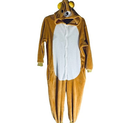#ad Teddy Bear Costume Pajamas Sleepwear Halloween Unisex Small Animal Cosplay $12.88